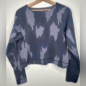 Lululemon Robert Geller Sweatshirt Women’s Size M/L Purple Navy Like New